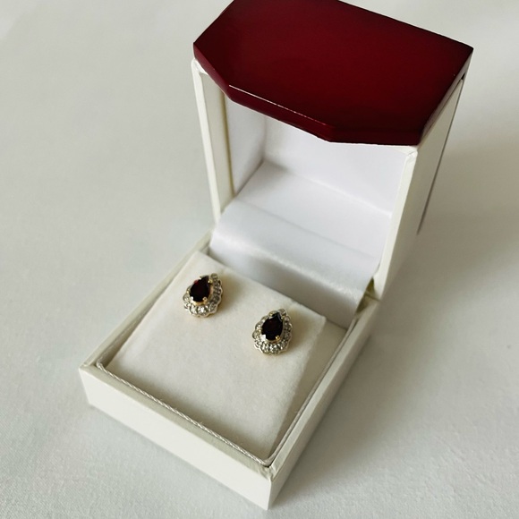 Garnet Diamond set in 14k - Picture 6 of 11